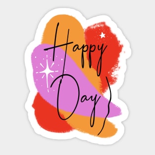 Happy Day – fresh Motivation Sticker